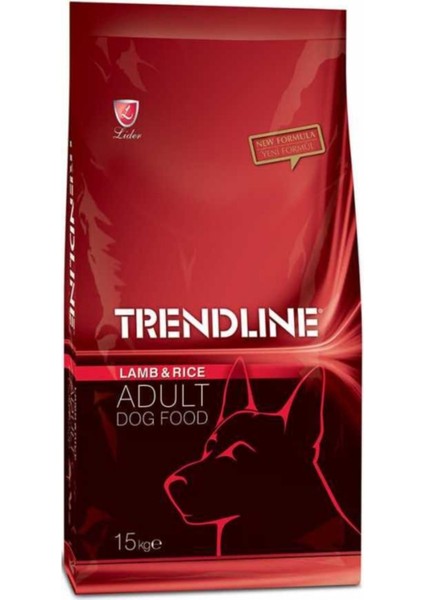 Trendlıne Kuzulu & Pirinçli Yetişkin Köpek Maması 15 kg