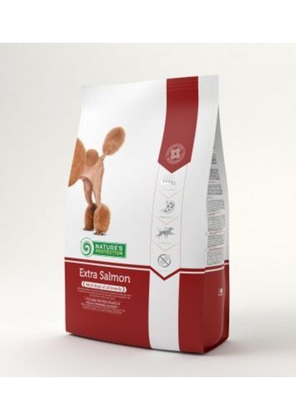 Natures Prodection Natures Protection Extra Somonlu Köpek Maması 12KG
