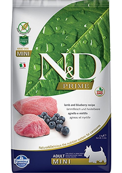 Kuzulu Yaban Mersinli Tahılsız Mini Yetişkin Köpek Maması 2.5 kg fiyatları