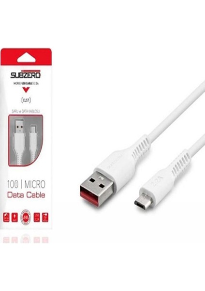Subzero CL57 Micro USB Şarj ve Data Kablo | Hızlı 2.2A 1m