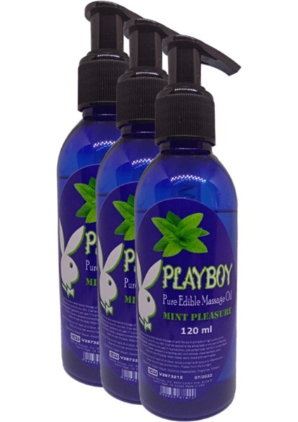 Pure Edible Massage Oil 120ml Nane Aromalı Masaj Yağı 3 Adet