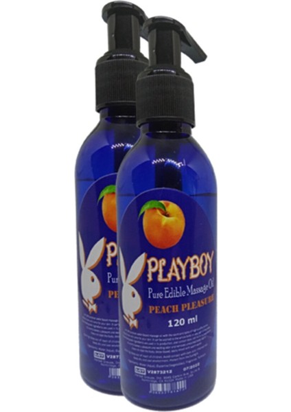 Pure Edible Massage Oil 120ml Şeftali Aromalı Masaj Yağı 2 Adet