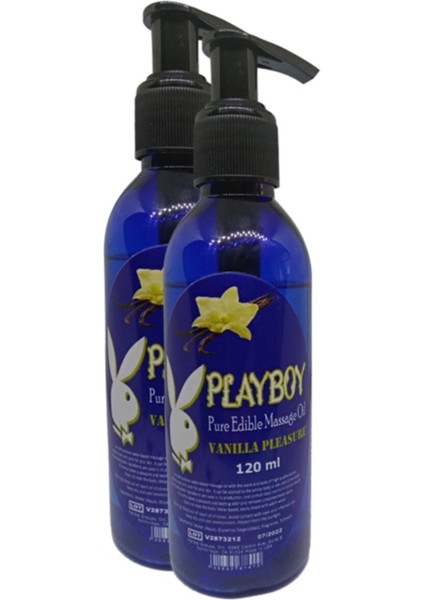 Pure Edible Massage Oil 120ml Vanilya Aromalı Masaj Yağı 2 Adet