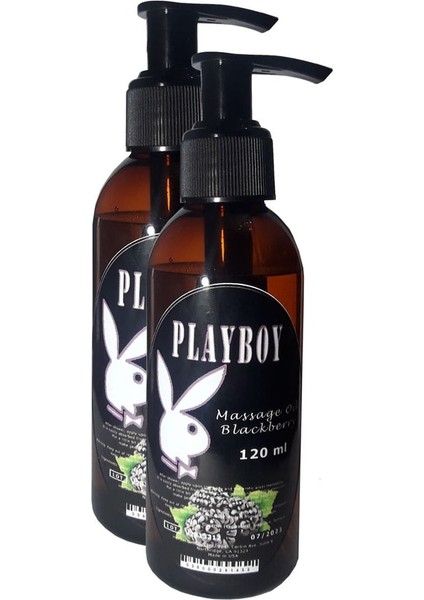 Blackberry Flavored Massage Oil Böğürtlen Aromalı Vücut Masaj Yağı 120ml 2 Adet