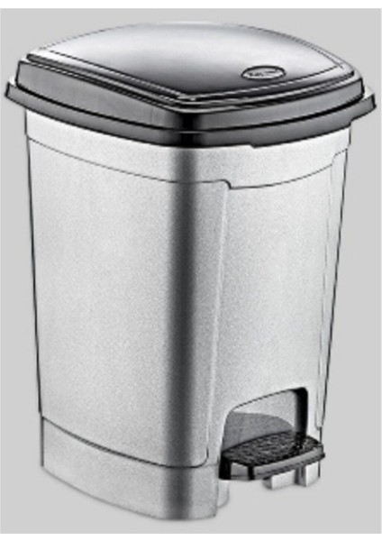 Şimdibeğen Polytime Pedallı Basmalı Çıkarılabilir Iç Kovalı Çöp Kutusu Kovası / 5 No / 52 Lt. / 57X