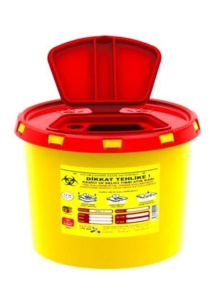 1,2 Lt Tıbbi Atık Kutusu 10 Adet