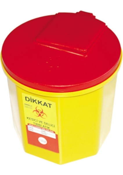 Tıbbi Atık Kova 1,3 Lt 10 Adet Tak