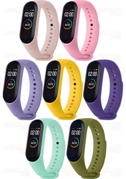 Xiaomi Mi Band 3 ve Mi Band 4 Uyumlu Yüksek Kalite Silikon Kordon Seti