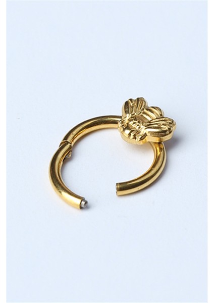 Arı Gizli Kilit Halka Gold Piercing