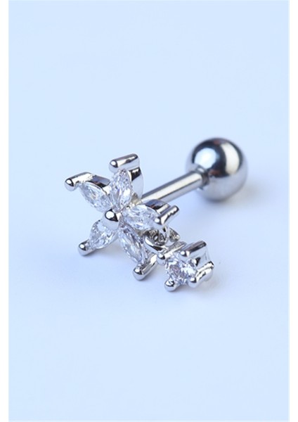 Markiz Çiçek Sallantı Taş Silver Piercing fiyatları