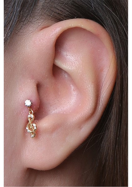 Sol Anahtarı Sallantı Labret Gold Piercing fırsatları