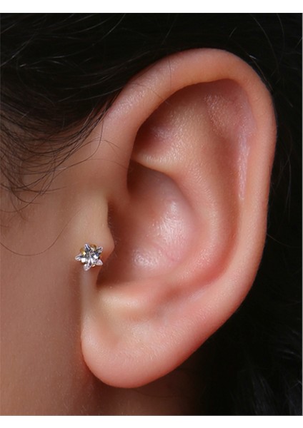 Yıldız Taş Labret Büyük Boy Gold Piercing fiyatları