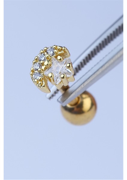 Ay Yıldız Gold Piercing