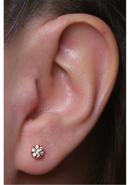 Kar Tanesi Gold Piercing