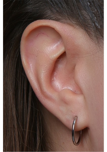 Düz Küpe (Ince) Büyük Boy Silver Piercing modelleri