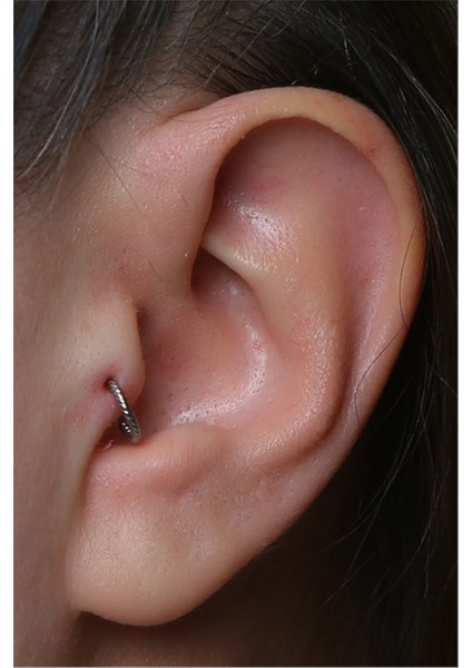 Hasır Gizli Kilit Halka Mini Boy Silver Piercing modelleri