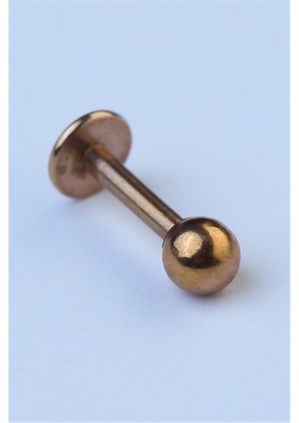 Düz Labret Rose Gold Piercing