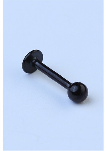 Düz Labret Siyah Piercing
