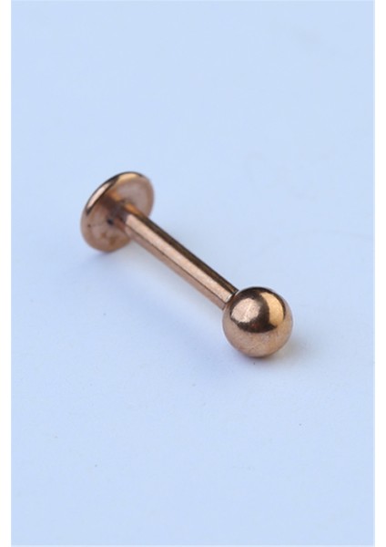 Düz Labret Rose Gold Piercing