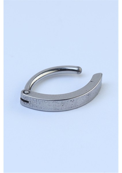 Tam Tur Elips Göbek Silver Piercing