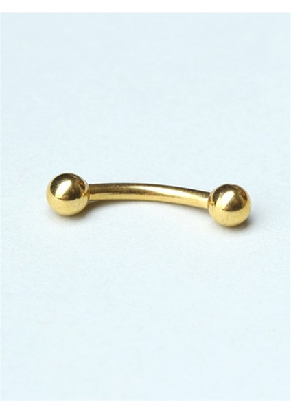 Düz Kaş & Rook Gold Piercing