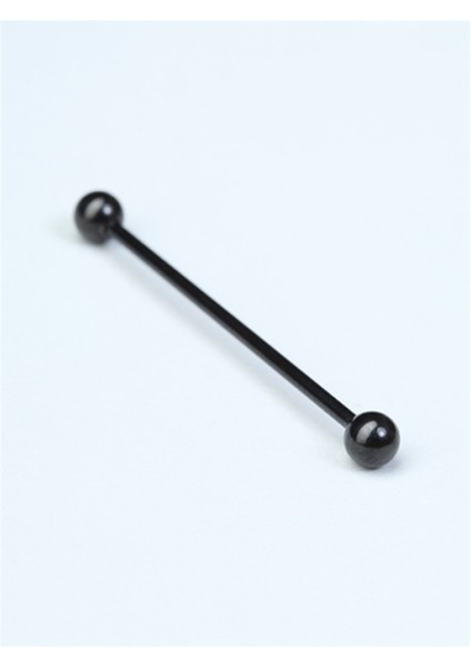 Düz Köprü Siyah Piercing