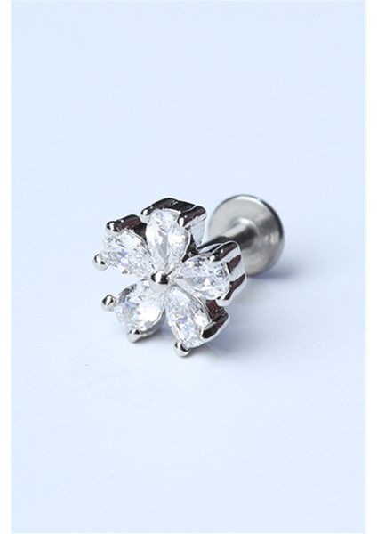 5 Damla Çiçek Silver Piercing