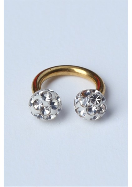 Disco Yarımay Gold Piercing
