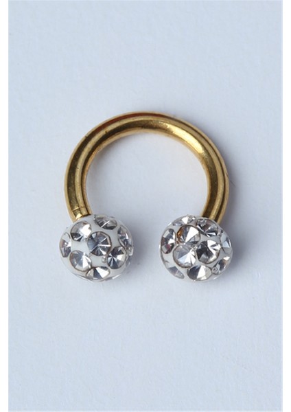 Disco Yarımay Gold Piercing