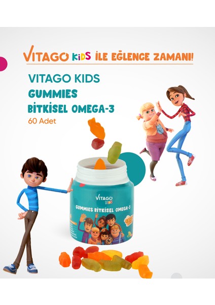 4'lü Paket Vitago Kids Gummies Vitamin Seti