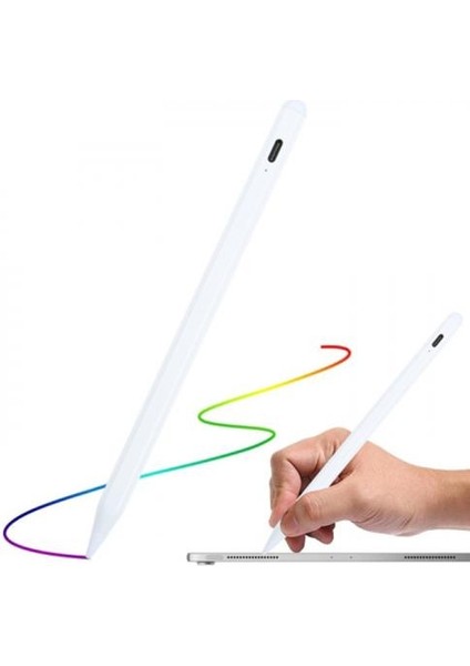 Apple Pencil Active Touch Kapasitif Dokunmatik Kalem, Tablet ve Telefon Için Eğimli Kalem