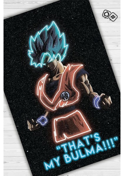 Bu Benim Keşfim Siyah Renkli Halı Neon Fiğürlü Anime Halısı Hediyelik Anime Sever Halısı fiyatları