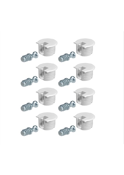 Rafix Tab 20 ve Mil Bağlantı Elemanı Beyaz Renkli 8'li Avantaj Paket