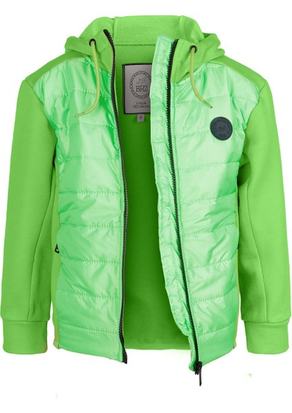 Unisex Çocuk Fermuarlı Cepli Mont