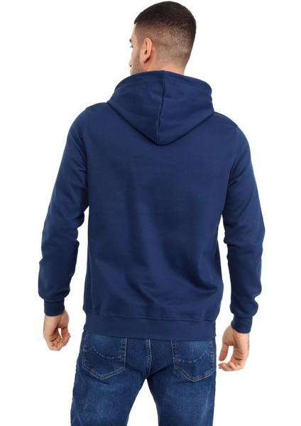 403 Erkek Kapüşonlu Kanguru Cepli Uzun Kollu Pike Basic Sweatshirt