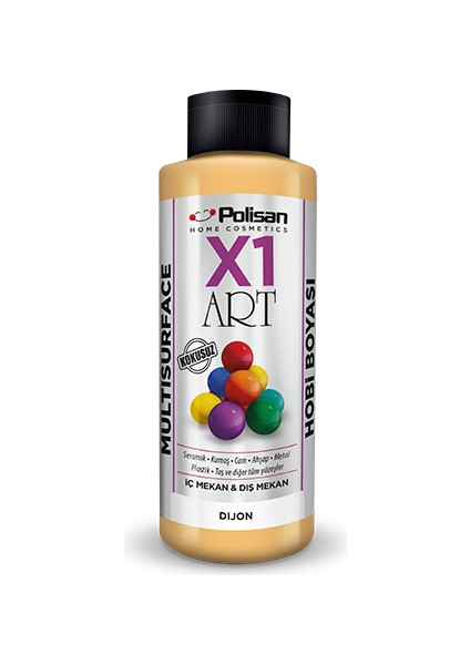 X1 Art Multisurface Hobi Boyası Dijon 120 ml