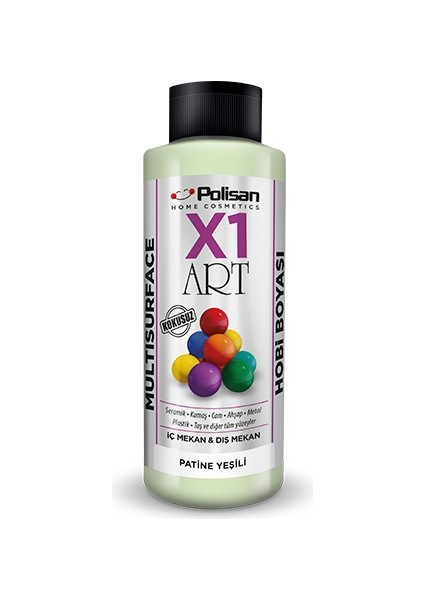 X1 Art Multisurface Hobi Boyası Patine Yeşili 120 ml