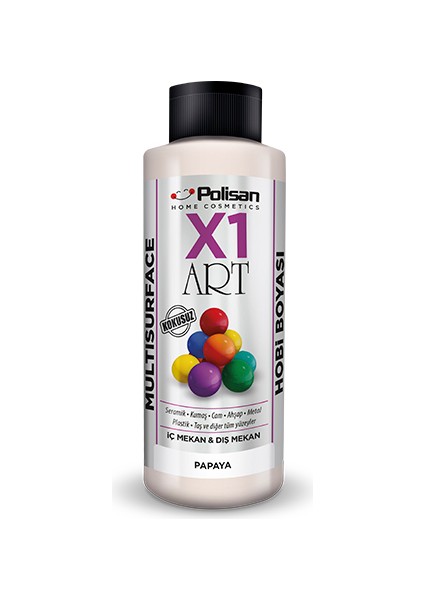 X1 Art Multisurface Hobi Boyası Papaya 120 ml