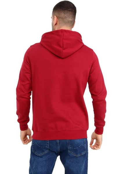 403 Erkek Kapüşonlu Kanguru Cepli Uzun Kollu Pike Basic Sweatshirt