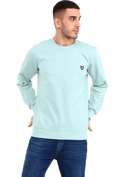 Rey Polo Erkek Bisiklet Yaka Uzun Kollu Basic Sweatshirt