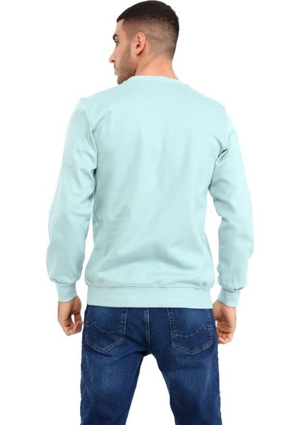 Erkek Bisiklet Yaka Uzun Kollu Basic Sweatshirt