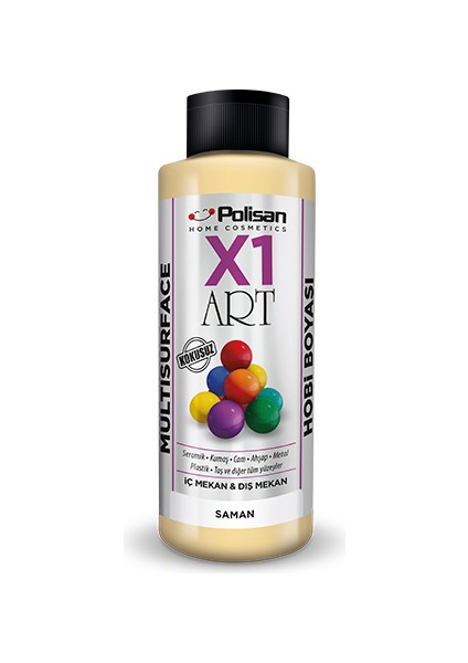 X1 Art Multisurface Hobi Boyası Saman Rengi 120 ml