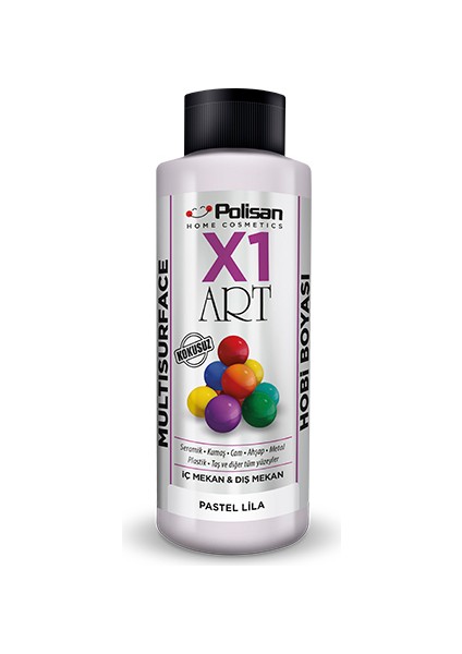 X1 Art Multisurface Hobi Boyası Pastel Lila 120 ml