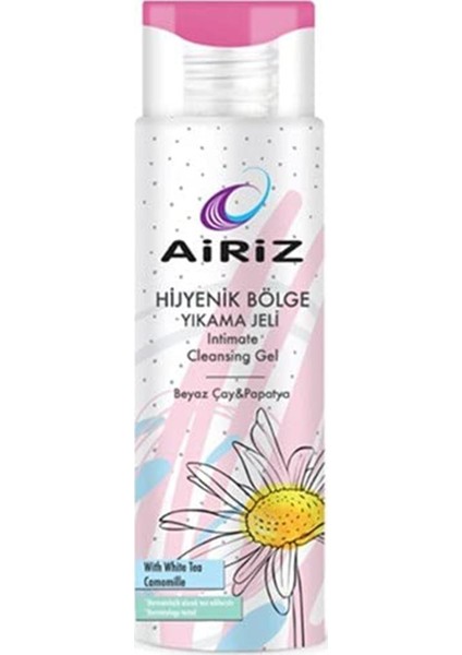 Airiz Hijyenik Genital Özel Bölge Temizleme Jeli Beyaz Çaylı 200 Ml