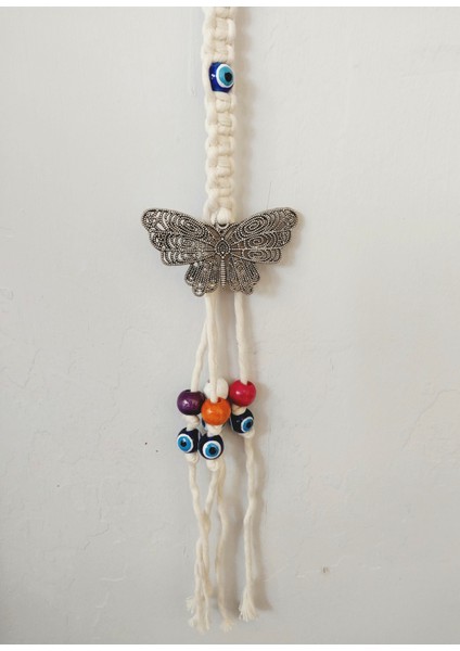Kelebekli Nazar Boncuklu Duvar Süsü