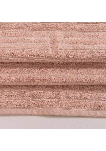 Waved Banyo Havlusu 70X140 cm Koyu Somon