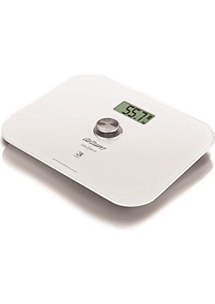 Ar5034 Colorfit Çevre Dostu Cam Banyo Baskülü, Beyaz