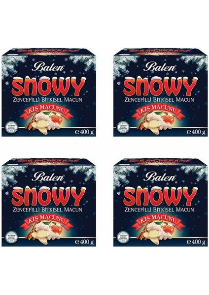 Snowy Zencefilli Kış Macunu 400 Gr X 4 Adet