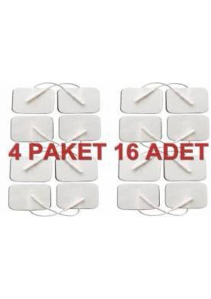 Tens Pedi Elektrodu 5x5 cm Kare 4'lü Pakette 16 fiyatları