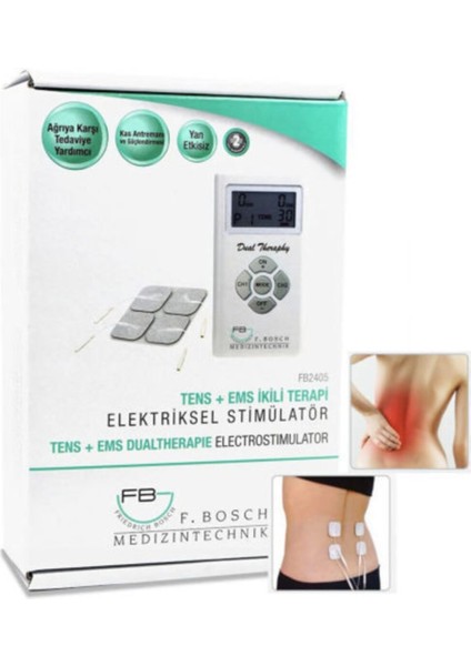 F. Fb 2405 Tens + Ems Ikili Terapi Elektriksel Stimülatör